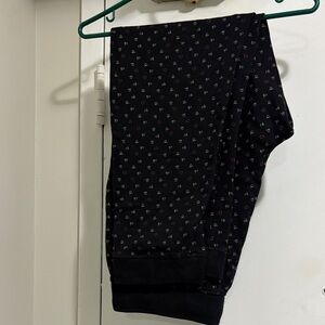 Calvin Klein Black Pajama Pants with Pink Accents